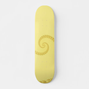 Yellow Gold Double Spiral Skateboard