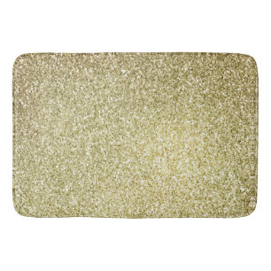 Yellow Gold Glitz Glitter    Bath Mat