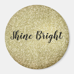Yellow Gold Glitz Glitter Magnet