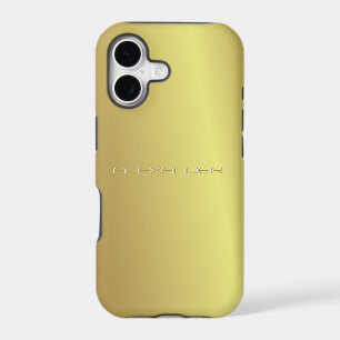 Yellow Gold Metal Pattern-Custom Text