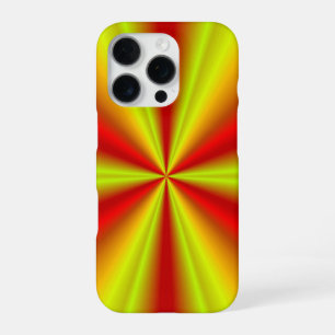 Yellow Gold Red Rainbow iPhone 16 Pro Case