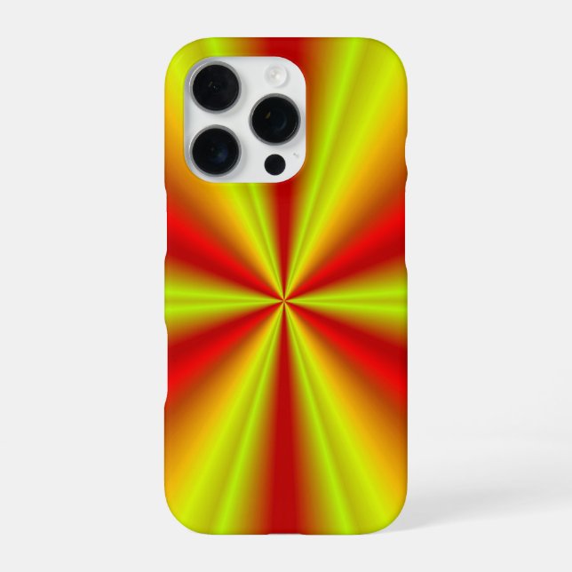 Yellow Gold Red Rainbow iPhone Case (Back)