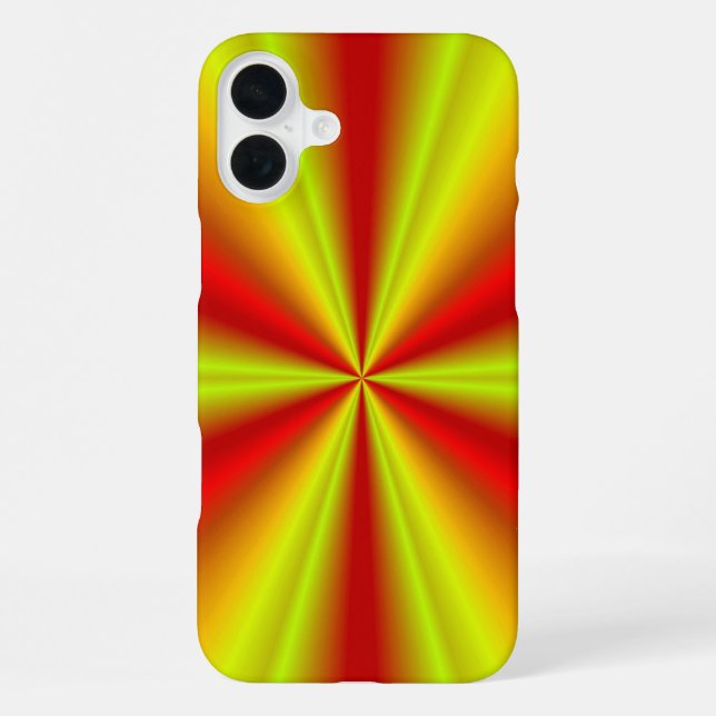 Yellow Gold Red Rainbow iPhone Case (Back)