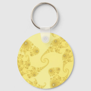 Yellow Gold Seahorse Herd Keychain