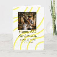Yellow golden photo 30th wedding anniversary name