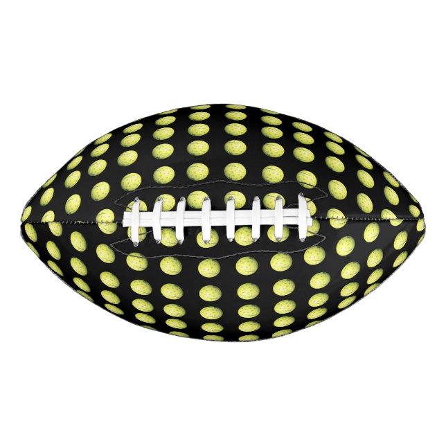 Yellow Golf Balls On Black Pattern, (Front)