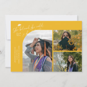 Yellow Graduate She Believed Multi Photo Announcement