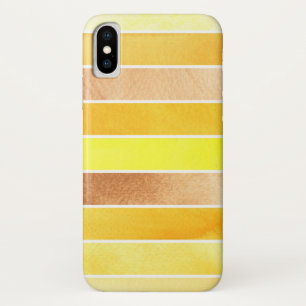 yellow great watercolor background - watercolor iPhone x case