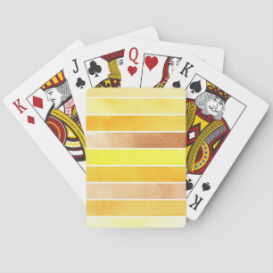 yellow great watercolor background - watercolor playing cards