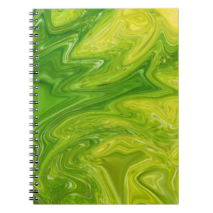 Yellow green abstract for a positive mood notebook