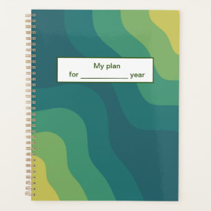 Yellow green abstract for a positive mood planner