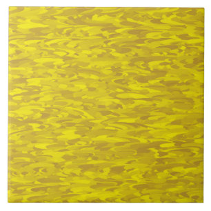 Yellow Green Abstract Pattern Ceramic Tile