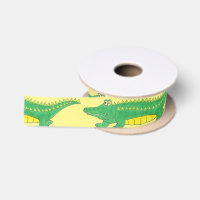Yellow Green Alligator Crocodile Gator Croc Animal