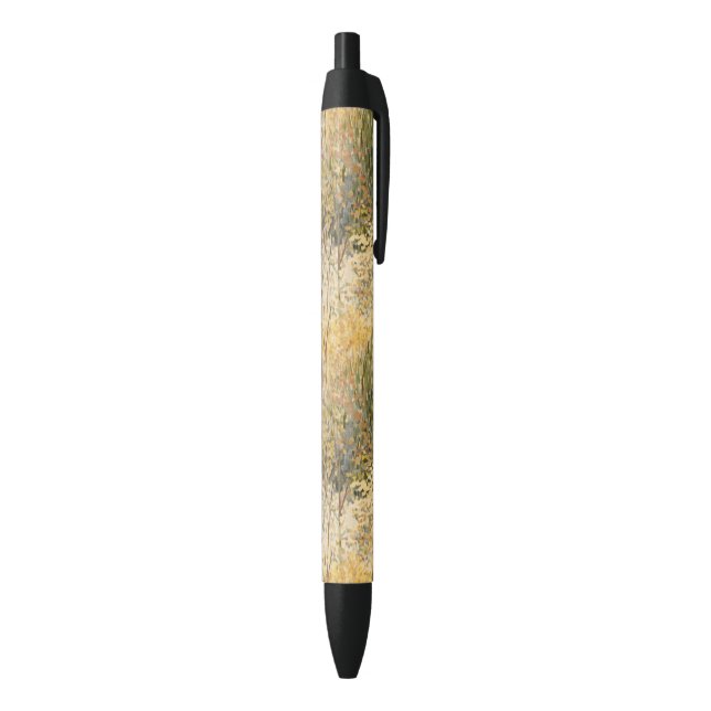 Yellow Green Brown Trees   Black Ink Pen (Bottom (Vertical))