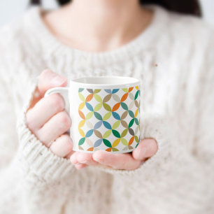 Yellow & green colourful coffee espresso mug