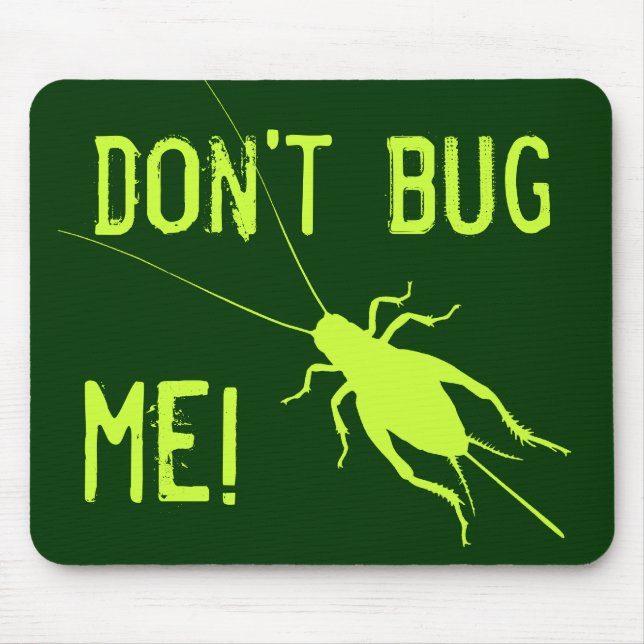 Yellow Green Cricket Mouse Pad (Front)
