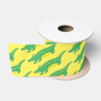 Yellow Green Gator Alligator Crocodile Croc Animal