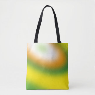 Yellow, green gradient tote bag