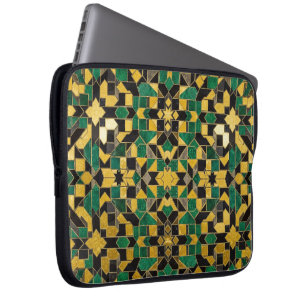 yellow green laptop sleeve