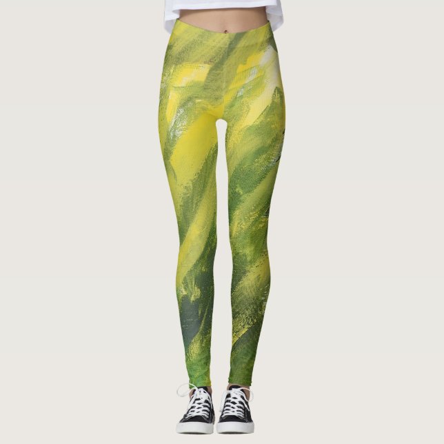 Yellow Green Leggings (Front)