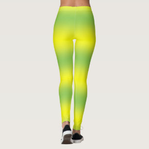 Yellow & Green Pastel Leggings Long