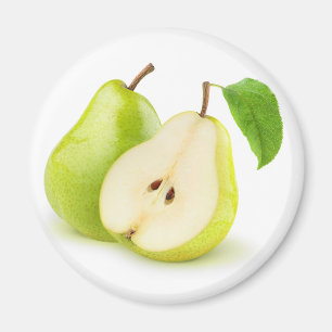 Yellow green pears magnet