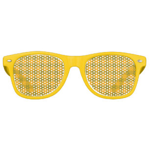 Yellow Green Plaid Seamless Pattern Retro Sunglasses