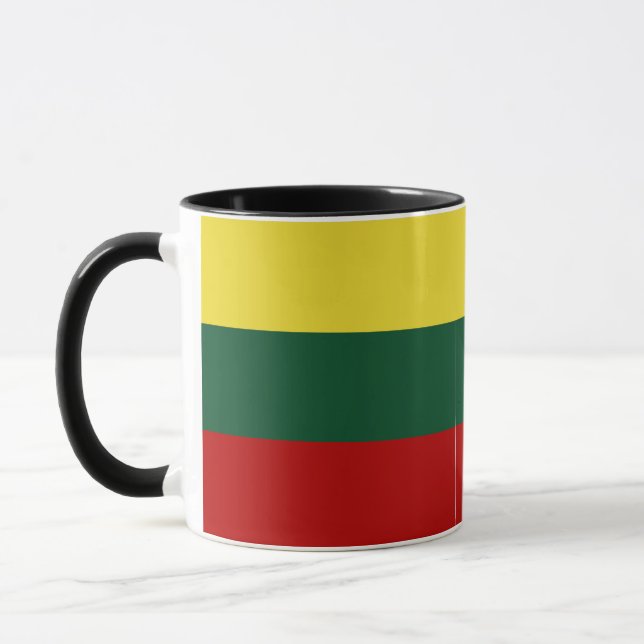 Yellow Green Red Lithuanian Flag  Mug (Left)
