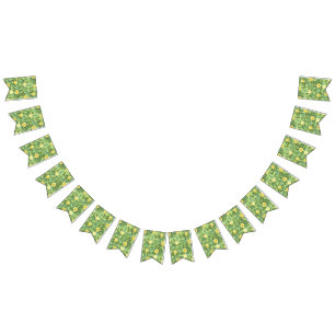 Yellow & Green Spring Rose Vintage Wedding Bunting