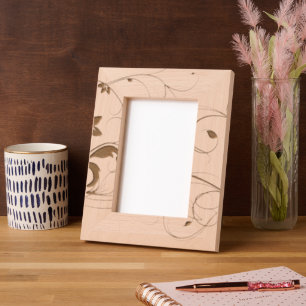 Yellow Green Vine Etched Frames