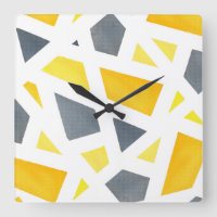 Yellow Grey Abstract Geometric