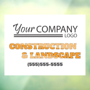 Yellow, Grey Advertisement with Logo