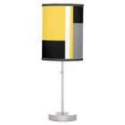 Yellow Grey Black and White Block