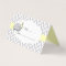 Yellow & Grey Elephant Baby Shower | Place Cards