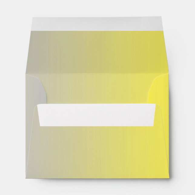 Yellow & Grey Ombre A6 Envelopes (Back (Bottom))