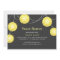 Yellow & Grey Party Lantern Sweet 16 Invitation