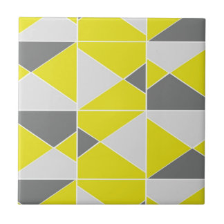 Yellow Grey Pattern Ceramic Tile