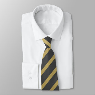 Yellow Grey Stripes Tie