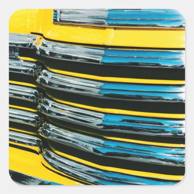 Yellow Grill Square Sticker (Front)