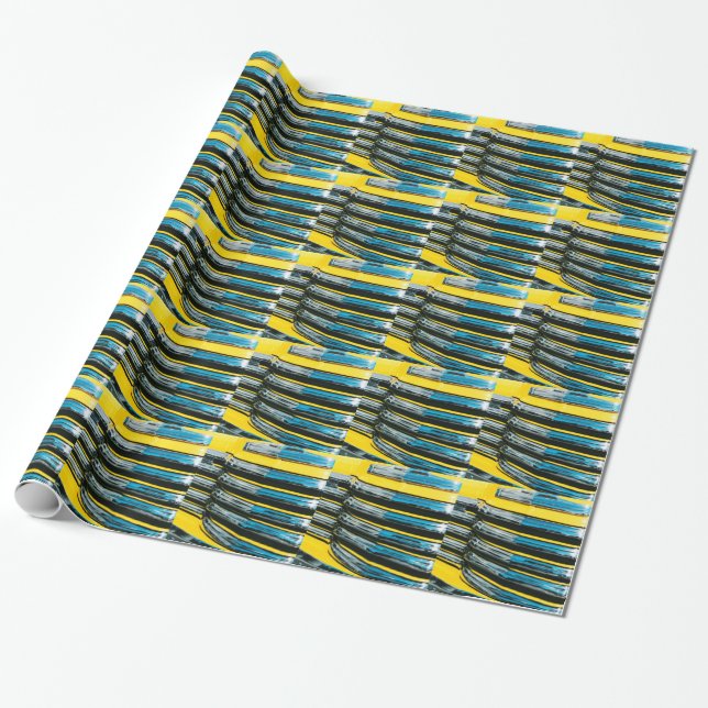 Yellow Grill Wrapping Paper (Unrolled)
