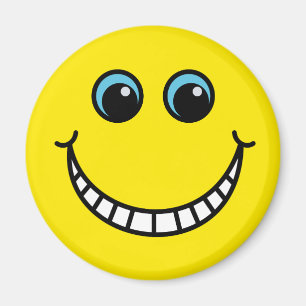 Yellow Grinning Face Magnet