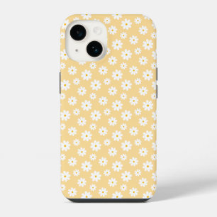 yellow groovy daisy flower iPhone 14 case