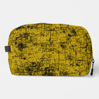 Yellow Grunge Dopp Kit