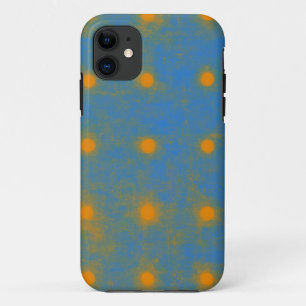 Yellow Grungy Cute Polka Dots iPhone 11 Case