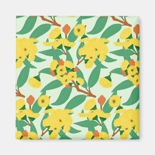 Yellow Gum Tree Flowers Magnet