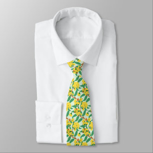Yellow Gum Tree Flowers Tie