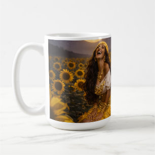 yellow gypsy  coffee mug