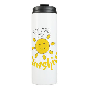 Yellow Hand Drawn Sun Hello Sunshine Image Sun Art Thermal Tumbler