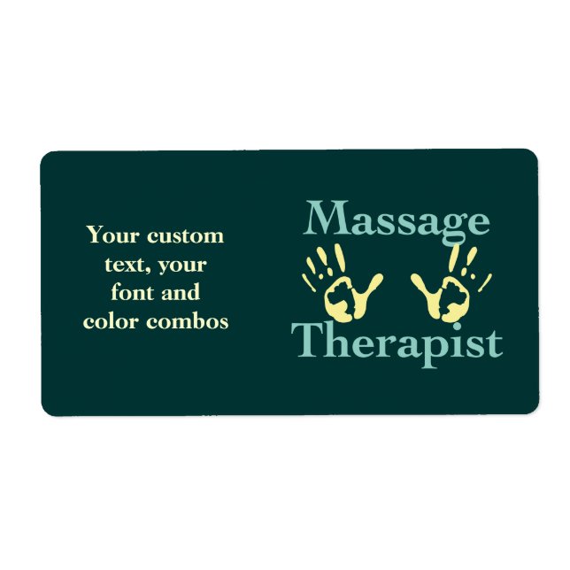 Yellow Hand Prints Label (Front)