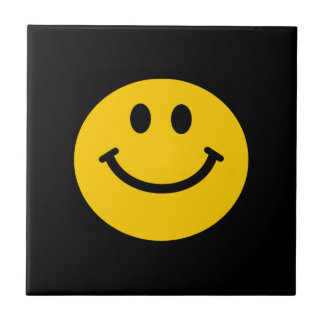 Yellow Happy Face Ceramic Tile